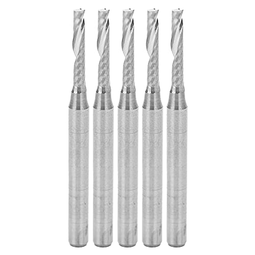 Zaweliyo 5pcs CNC -Endmühlen, Mahlmaschinenmaschinen Endmühle Spirale, Wolframstahl Einflöten -Spiralmühlenschneider Zum Holzschnitzen, Zaweliyo 5pcs CNC -Endmühlen, Mahlmaschinenmaschinen Endmühle Spirale, Wolframstahl Einflöten -Spiralmühlenschneider Zum Holzschnitzen, von ZAWELIYO