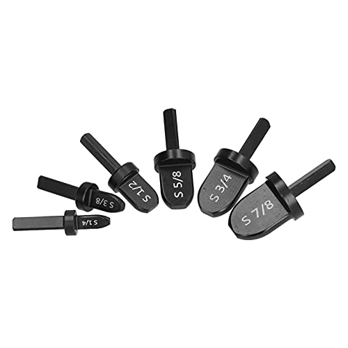 Zaweliyo Pipe Swage Tool Drill Drill Bohrer, 6pcs Schwankungswerkzeugbohrmaschine Bit Set Bequemer Praktischer Rohr Expander -Bohrer für Kupfer- und Aluminiumrohre (Dreiecksgriff) von ZAWELIYO