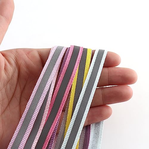 ZAWR 10 mm breites Reflektorband-Streifenband erhältlich. Doppelstreifen-Baumwollmischungsband für Kleidersäcke, Kleidung, 5 Yards ZAWR 10 mm breites Reflektorband-Streifenband erhältlich. Doppelstreifen-Baumwollmischungsband für Kleidersäcke, Kleidung, 5 Yards von ZAWR