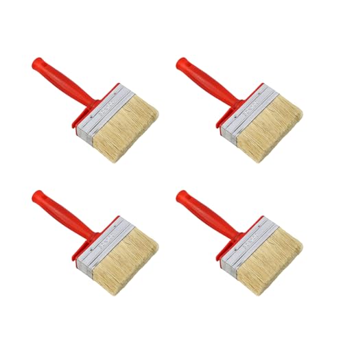 ZAYIUKI Pinsel, 4er-Pack professionelle Wandpinsel für lösemittelhaltige Beschichtungen, Robustes Holzöl mit stabilem Griff ZAYIUKI Pinsel, 4er-Pack professionelle Wandpinsel für lösemittelhaltige Beschichtungen, Robustes Holzöl mit stabilem Griff von ZAYIUKI