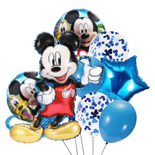 Mickey Luftballons, Mickey Maus Geburtstagsdeko, Mickey Folienballon, Mickey Themed Geburtstag Dekorationen, Birthday Decoration Boy Ballon, Wird für Kindergeburtstage, Mickey-Mottopartys Mickey Luftballons, Mickey Maus Geburtstagsdeko, Mickey Folienballon, Mickey Themed Geburtstag Dekorationen, Birthday Decoration Boy Ballon, Wird für Kindergeburtstage, Mickey-Mottopartys von ZAZOOT