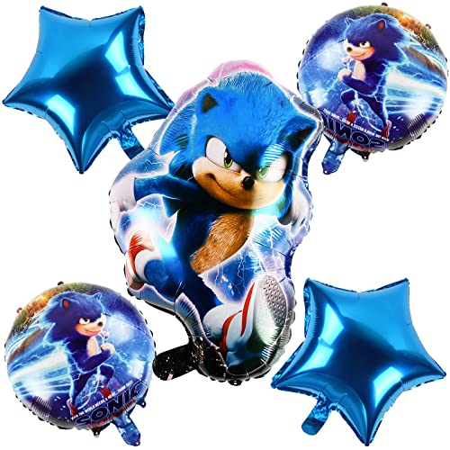 Sonic Luftballon Geburtstag, Sonic Party Luftballon, Sonic Geburtstag Dekoration, Sonic Ballon, Hedgehog Party Luftballon, Sonic Partydekorationen, Sonic Geburtstag Luftballons,Foil Helium Ballons von ZAZOOT