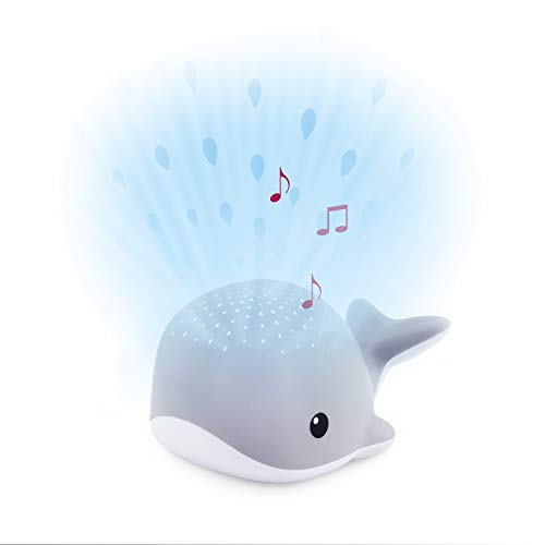 ZAZU Wally The Whale Projektor – Baby-Lichtprojektor mit beruhigenden Melodien | Herzschlag, Ozeanklang oder Lounge-Musik | variable Lautstärke | Schrei Sensor | automatische Abschaltung von ZAZU