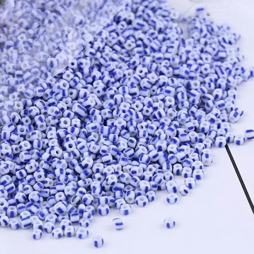 ZAZUZU 15000 Stück 3 mm rot-schwarz gestreifte Glas-Rocailles für die Schmuckherstellung kleine Pony-Perlen Reisperlen kleine Rocailles für Armbänder DIY-Handwerk ZAZUZU 15000 Stück 3 mm rot-schwarz gestreifte Glas-Rocailles für die Schmuckherstellung kleine Pony-Perlen Reisperlen kleine Rocailles für Armbänder DIY-Handwerk von ZAZUZU