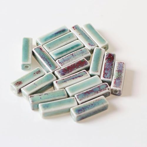 ZAZUZU Konkubine Würfel Porzellanperlen 10/20/30 Stück 29 * 9mm handgemachte quadratische Keramikperlen für Schmuckherstellung Armband Spacer Perlen Bastelherstellung ZAZUZU Konkubine Würfel Porzellanperlen 10/20/30 Stück 29 * 9mm handgemachte quadratische Keramikperlen für Schmuckherstellung Armband Spacer Perlen Bastelherstellung von ZAZUZU