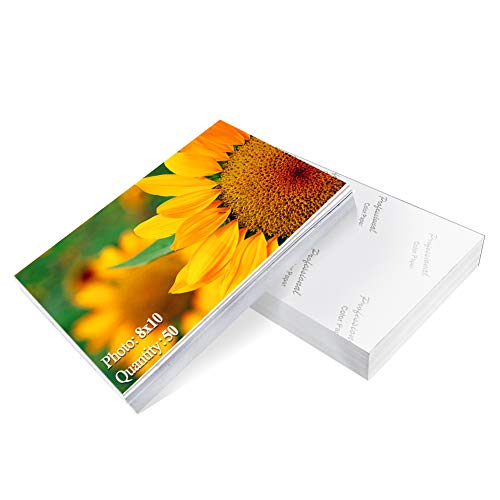 Fotopapier, glänzend, 3,5 x 13 x 15 cm, A4 50 sheets 8x10 weiß Fotopapier, glänzend, 3,5 x 13 x 15 cm, A4 50 sheets 8x10 weiß von ZBEIVAN