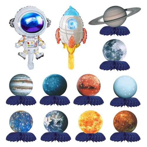 10 Stück Planetendekorationen Des Sonnensystems, Darunter 1 Raketenballon, 1 Astronautenballon, Partydekorationen Zum Thema Weltraum, Wabendekorationen, Schreibtischdekorationen 10 Stück Planetendekorationen Des Sonnensystems, Darunter 1 Raketenballon, 1 Astronautenballon, Partydekorationen Zum Thema Weltraum, Wabendekorationen, Schreibtischdekorationen von ZBHDEYG