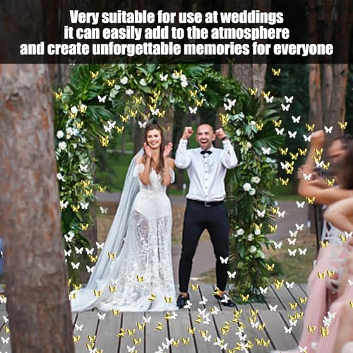 3 Stück Konfetti-Kraftkanone, weiße Schmetterlings-Hochzeits-Konfettikanone, Konfetti Shooter, Party Popper, Party-Papierkanonen-Shooter für Geburtstage, Festivals, Hochzeiten usw. 3 Stück Konfetti-Kraftkanone, weiße Schmetterlings-Hochzeits-Konfettikanone, Konfetti Shooter, Party Popper, Party-Papierkanonen-Shooter für Geburtstage, Festivals, Hochzeiten usw. von ZBHDEYG