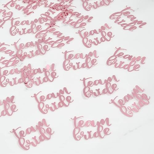 30 G „teambride“-Konfetti, Rosa Pailletten-Konfetti, Hochzeitsdeko-Konfetti, Hochzeits-Tischdekoration, Junggesellenabschied-Dekoration 30 G „teambride“-Konfetti, Rosa Pailletten-Konfetti, Hochzeitsdeko-Konfetti, Hochzeits-Tischdekoration, Junggesellenabschied-Dekoration von ZBHDEYG