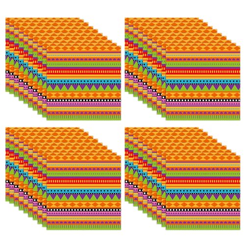 40 Blatt mexikanische Papierservietten, mexikanische Partydekorationen, bunte Servietten, bunte Party-Themenservietten, mexikanische Servietten, Geburtstagsparty-Dekorationen für Erwachsene 40 Blatt mexikanische Papierservietten, mexikanische Partydekorationen, bunte Servietten, bunte Party-Themenservietten, mexikanische Servietten, Geburtstagsparty-Dekorationen für Erwachsene von ZBHDEYG