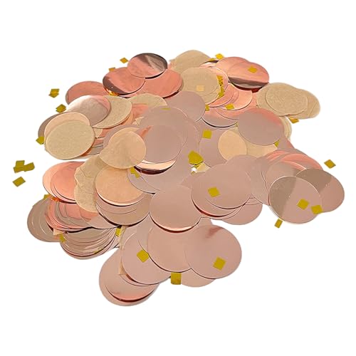 50G Konfetti, Tischdekoration Konfetti, Hochzeit Konfetti, Partydekoration Konfetti, Rosa Runde Konfetti von ZBHDEYG