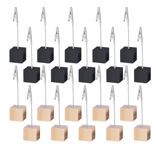 ZBHDEYG 20 fotohalter, Nachrichtenkartenhalter, Postkartenhalter aus Holz, Bilderregale, Visitenkartenhalter für Hochzeitsfeiern, Schreibtischkartenhalter ZBHDEYG 20 fotohalter, Nachrichtenkartenhalter, Postkartenhalter aus Holz, Bilderregale, Visitenkartenhalter für Hochzeitsfeiern, Schreibtischkartenhalter von ZBHDEYG