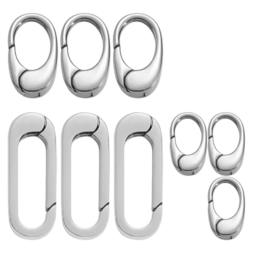 9pcs Sichere Oval Geformte Hummerverschluss Einfach Zu Verwenden Schmuckbefund Stilvolle Befestigungselemente Für Halsketten Und Armbänder 9pcs Sichere Oval Geformte Hummerverschluss Einfach Zu Verwenden Schmuckbefund Stilvolle Befestigungselemente Für Halsketten Und Armbänder von ZBIianxer