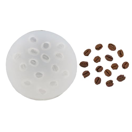 ZBIianxer Antihaft Epoxidharz Kaffeebohnenförmige Kuchenform, Vielseitige Schokoladen Silikonformen für Backliebhaber, Translucent White ZBIianxer Antihaft Epoxidharz Kaffeebohnenförmige Kuchenform, Vielseitige Schokoladen Silikonformen für Backliebhaber, Translucent White von ZBIianxer