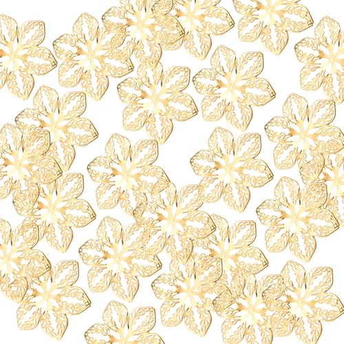 Packung Von 100 Hohlen Blumenmetallverzierungen Für Home Decoration Stylish Headwear Accessoires Schmuckzubehör Herstellen Packung Von 100 Hohlen Blumenmetallverzierungen Für Home Decoration Stylish Headwear Accessoires Schmuckzubehör Herstellen von ZBIianxer
