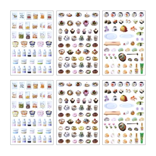 Sticker Broschüren 6 Blätter Dekorativ von ZBIianxer