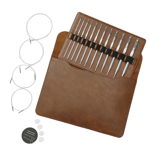 Tunesischer Häkchen Haken Set 3mm-10 0 Mm Aluminium Austauschbare Kreisförmige Stricknadel Mit Aufbewahrungsbeutel Strickwerkzeug Tunesischer Häkchen Haken Set 3mm-10 0 Mm Aluminium Austauschbare Kreisförmige Stricknadel Mit Aufbewahrungsbeutel Strickwerkzeug von ZBIianxer