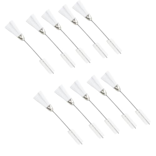 ZBIianxer 10 Pcs Doppelte Endmaschine Pinsel Doppelkopf Lint Pinsel Für Nähmaschinen Elektronik Keyboards Flöten Trompeten ZBIianxer 10 Pcs Doppelte Endmaschine Pinsel Doppelkopf Lint Pinsel Für Nähmaschinen Elektronik Keyboards Flöten Trompeten von ZBIianxer