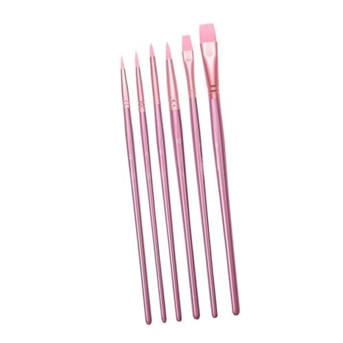 ZBIianxer 6-teiliges Künstler Pinsel Set Nylonborsten Pinsel Für Acryl Öl Gouache Aquarellmalerei Fels Leinwandmalerei ZBIianxer 6-teiliges Künstler Pinsel Set Nylonborsten Pinsel Für Acryl Öl Gouache Aquarellmalerei Fels Leinwandmalerei von ZBIianxer