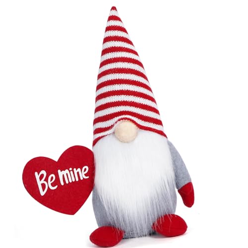 ZBIianxer Gestreifter Zwerge Plüschpuppen Zwergelfen Dekoration Ornament Mit Süßem Liebesherz Für Tischdekorationen Valentinstagsgeschenk ZBIianxer Gestreifter Zwerge Plüschpuppen Zwergelfen Dekoration Ornament Mit Süßem Liebesherz Für Tischdekorationen Valentinstagsgeschenk von ZBIianxer