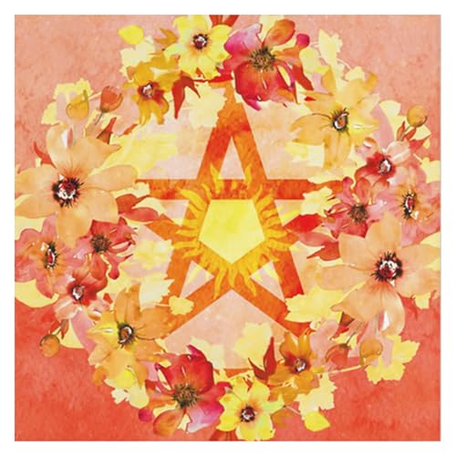 ZBIianxer Tarots Tischdecke Multifunktions Divinationen Tischtuch 50x50/60x60/75x75cm Brettspiel Oracles Kartenpolster Runes Tischmatte von ZBIianxer