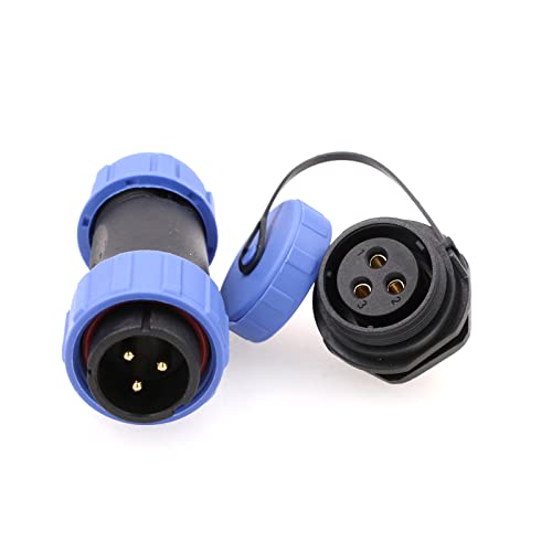 ZBLZGP SP21 3 Pin Connector Aviation Circular Quick Disconnect Male Cable Plug Female Panel Socket Circular Plastic Industrial Power 30A 12AWG for LED Outdoor Lighting ZBLZGP SP21 3 Pin Connector Aviation Circular Quick Disconnect Male Cable Plug Female Panel Socket Circular Plastic Industrial Power 30A 12AWG for LED Outdoor Lighting von ZBLZGP