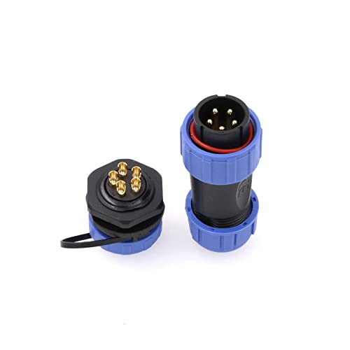 ZBLZGP SP21 5-poliger Stecker 30 Ampere männlicher Kabelstecker Buchse Panel Mount Socket,Elektrische industrielle Stromversorgung wasserdichter Luftfahrtstecker,Gewindekupplung ZBLZGP SP21 5-poliger Stecker 30 Ampere männlicher Kabelstecker Buchse Panel Mount Socket,Elektrische industrielle Stromversorgung wasserdichter Luftfahrtstecker,Gewindekupplung von ZBLZGP