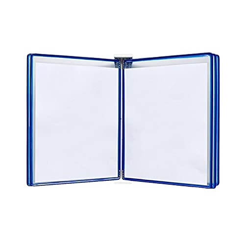 Wandmontiertes Poster Flip Book Display， Aktenordner A3, Wandordner, A3 [16,53 Zoll × 11,69 Zoll], 10 Taschen(Blue) von ZBORAVPIX