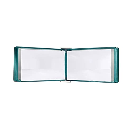 Wandmontiertes Poster Flip Book Display， Aktenordner A3, Wandordner -, A3 [16,53 Zoll × 11,69 Zoll], 20 Taschen(Green) von ZBORAVPIX