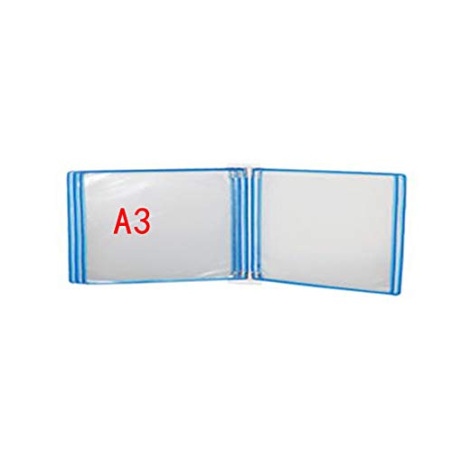 Wandmontiertes Poster Flip Book Display， Dokumentenhalter A3 mit 5 Paneelen und 10 Taschen 45 * 32 * 4,5 cm(H) von ZBORAVPIX
