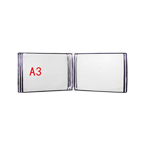 Wandmontiertes Poster Flip Book Display， Dokumentenhalter A3 mit 5 Paneelen und 10 Taschen 45 * 32 * 4,5 cm(I) von ZBORAVPIX