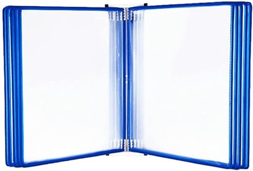 Wandmontiertes Poster Flip Book Display， Magnetischer Dokumentenhalter im A4-Letter-Papierformat, wandmontierter Aktenhalter(Blue) von ZBORAVPIX