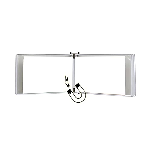 Wandmontiertes Poster Flip Book Display， Wandmontierter Aktenhalter A4 [8,26 Zoll × 11,69 Zoll] 10 Taschen, an Metallvorrichtung befestigt(White) von ZBORAVPIX