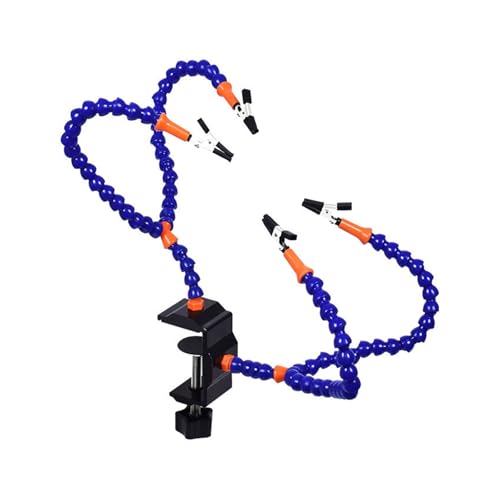 ZBORAVPIX Dritte-Hand-Löthilfe， 4-klaue Y-Typ Schweißen Hilfs Klemme Helfende Hände Löten Station Werkzeug Multicolor(Blue-Bclip) von ZBORAVPIX
