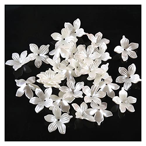 ZBORAVPIX Faux Pearls Perlen, ABS/Acryl-Imitationsperlen, Blumen-Herzperlen, Mehrfarbig, 3–30 mm, DIY-Schmuck, Bastelzubehör(27 22mm 30) von ZBORAVPIX