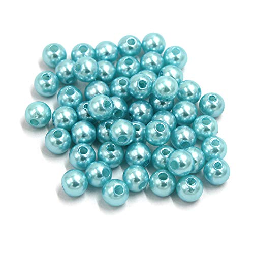 ZBORAVPIX Faux Pearls Perlen, Acryl-Imitationsperlen for die Schmuckherstellung und for Basteln, 4 mm, Mehrfarbig, Packung mit 300 Stück(3) von ZBORAVPIX