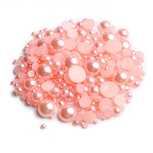 ZBORAVPIX Faux Pearls Perlen, Acryl-Kunststoffperlen mit Löchern, Mehrfarbig, 3–8 mm, 150–200 Stück, for die Schmuckherstellung, YC0416(12) von ZBORAVPIX