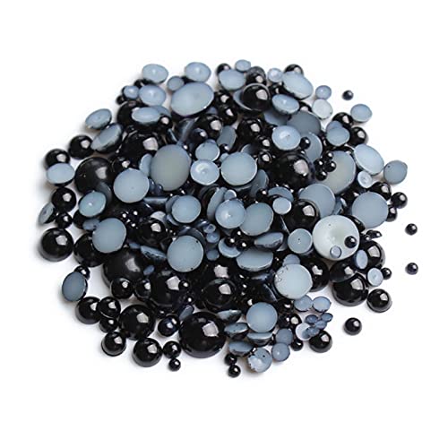 ZBORAVPIX Faux Pearls Perlen, Acryl-Kunststoffperlen mit Löchern, Mehrfarbig, 3–8 mm, 150–200 Stück, for die Schmuckherstellung, YC0416(4) von ZBORAVPIX
