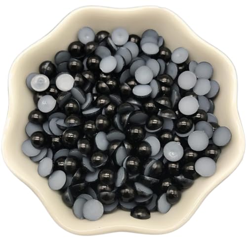 ZBORAVPIX Faux Pearls Perlen, Imitationsperlen mit Flacher Rückseite, Mehrfarbig, 4–10 mm, 380 Stück, for die Herstellung von DIY-Schmuck(10mm 30) von ZBORAVPIX