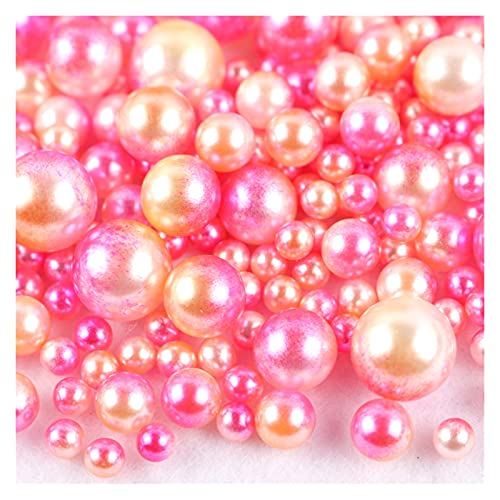 ZBORAVPIX Faux Pearls Perlen, Imitationsperlen ohne Löcher, Perlen for DIY-Bastelarbeiten, Schmuckdekor, Mehrfarbig, 3–10 mm, 360 Stück(C11) von ZBORAVPIX