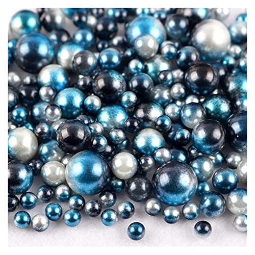 ZBORAVPIX Faux Pearls Perlen, Imitationsperlen ohne Löcher, Perlen for DIY-Bastelarbeiten, Schmuckdekor, Mehrfarbig, 3–10 mm, 360 Stück(C12) von ZBORAVPIX