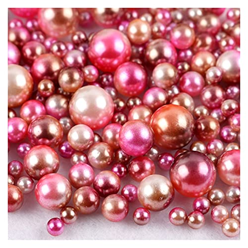 ZBORAVPIX Faux Pearls Perlen, Imitationsperlen ohne Löcher, Perlen for DIY-Bastelarbeiten, Schmuckdekor, Mehrfarbig, 3–10 mm, 360 Stück(C7) von ZBORAVPIX