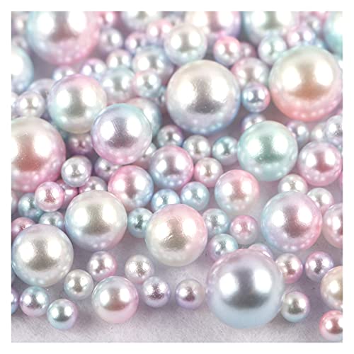 ZBORAVPIX Faux Pearls Perlen, Imitationsperlen ohne Löcher, Perlen for DIY-Bastelarbeiten, Schmuckdekor, Mehrfarbig, 3–10 mm, 360 Stück(C8) von ZBORAVPIX