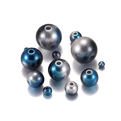 ZBORAVPIX Faux Pearls Perlen, Kunststoffperlen, 3–12 mm, Acryl-Imitationsperle, Mehrfarbig, Zubehör zur Schmuckherstellung for Selbermachen, 360 Stück(1) von ZBORAVPIX