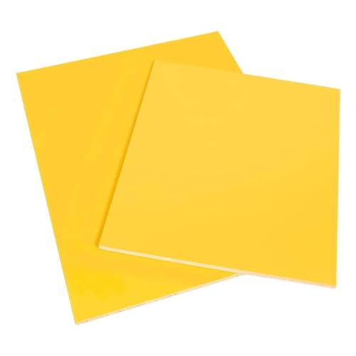 ZBORAVPIX Glasfaserplatte Epoxy-Isolierplatte, Epoxidharz-Fiberglas-Isolierblatt 3240, hochtemperaturbeständig, mehrere Größen(200x200x0.5mm(2pcs)) von ZBORAVPIX