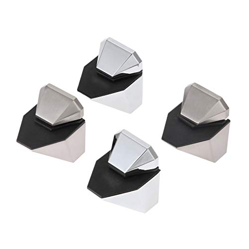 ZBORAVPIX Glasklammer-Clip, 4Pcs Einstellbare Glas Klemmen Glas Überzogene Klammern Chrom Zink(Chrome) von ZBORAVPIX