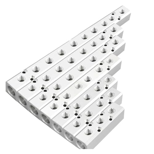 ZBORAVPIX Inline-Krümmer-Blockverbinder， Zentralschmierung Luftverteilerblock Mehrrohr-Auspuff AL SY Gaes Schnellverbinder Umsteller Mehrere Größen(Sy30-02,7F) von ZBORAVPIX