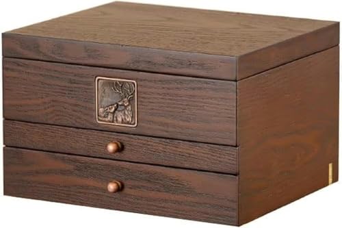 ZBORAVPIX Jewellery Box Organiser Storage Case, Schmuckschatulle aus Holz, mehrschichtig, 26,9 cm, Aufbewahrung for Ringe, Armbänder, Halsketten, Ohrringe, Uhren ZBORAVPIX Jewellery Box Organiser Storage Case, Schmuckschatulle aus Holz, mehrschichtig, 26,9 cm, Aufbewahrung for Ringe, Armbänder, Halsketten, Ohrringe, Uhren von ZBORAVPIX