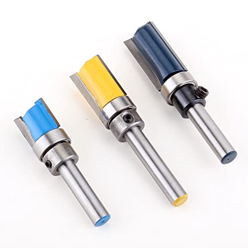 ZBORAVPIX Over Edging Router Cutter Bit, 1/4" Schaft 1/2" Klingendurchmesser Hartmetall Flush Trim Vorlage Router Cutter Bit Packung mit 3 ZBORAVPIX Over Edging Router Cutter Bit, 1/4" Schaft 1/2" Klingendurchmesser Hartmetall Flush Trim Vorlage Router Cutter Bit Packung mit 3 von ZBORAVPIX