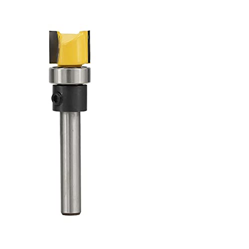 ZBORAVPIX Over Edging Router Cutter Bit, 1/4-Zoll-Schaft-Muster-Fräser-Lager-Bündigfräser-Bit_3-teilig(6.35x10mm) von ZBORAVPIX